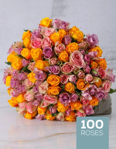 Luxury Blush: Mixed Rose Arrangement